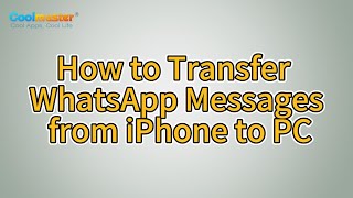 How to Transfer WhatsApp Messages from iPhone to PC Solved [upl. by Rumpf545]