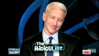 Anderson Cooper Giggling on Live TV [upl. by Nosnah751]