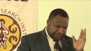 PNG Budget Forum 2013 Hon James Marape PNG Minister for Finance [upl. by Orpah642]