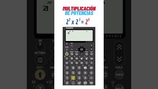 MULTIPLICACION DE POTENCIAS CON CASIO matematicas danielcarreon [upl. by Joseito]