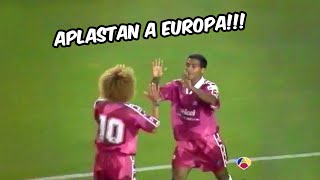 Valderrama y Romario se enfrentan a los mejores de Europa 1995 [upl. by Roanne]