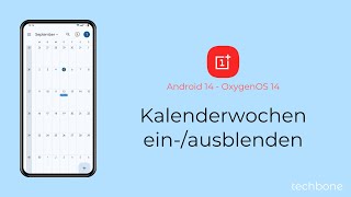 Kalenderwochen einblenden oder ausblenden  OnePlus Android 14  OxygenOS 14 [upl. by Araid873]