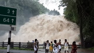 100 SCARY Tsunami And Wave Moments Caught On Camera [upl. by Hills624]