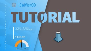 Solidworks Tutorial  Funzione Estrusione con Loft [upl. by Linis]