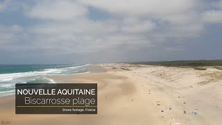 Drone  France Nouvelle Aquitaine Biscarrosse Plage [upl. by Little664]