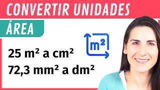 Conversión de Unidades de ÁREA 📐 Método de la escalera [upl. by Nesyla]