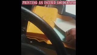 INKING amp PRINTING AN INCISED GOTOGRAPHS IG2 [upl. by Nadbus754]