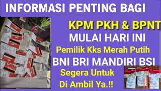 INFORMASI SANGAT PENTING KPM PKH BPNT PEMILIK KARTU KKS MERAH PUTIH YG BELUM CAIR NOVDES SIMAK [upl. by Nylirej]