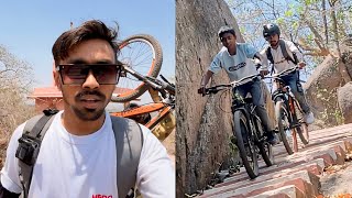 Cycle leke pahad pe aagye 😰 long ride [upl. by Ahsinrev]