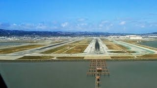 PilotsEYEtv  A380 Landung KSFO San Francisco mit UNTERTITEL  ohne Kommentar [upl. by Natty658]