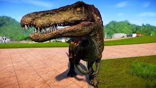 2 Baryonyx amp 2 Carnotaurus Breakout amp Fight  Jurassic World Evolution Dinosaurs Fighting [upl. by Ittak]