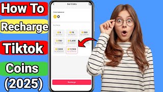 how to recharge tiktok coins  tiktok coins free 2025 [upl. by Duester]