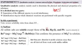 Exp 9 Qualitative analysis of common anions [upl. by Dlnaod]