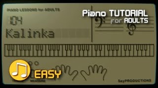 Kalinka  Piano Tutorial [upl. by Aicilat]