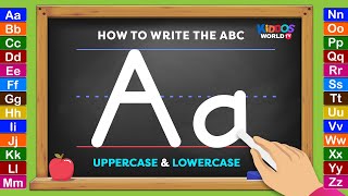 Learning How to Write the English Alphabet Uppercase and Lowercase Letters [upl. by Fattal]