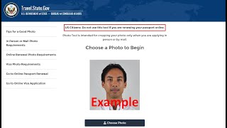 US Visa Lottery  US Department of State Photo Tool [upl. by Birdt116]