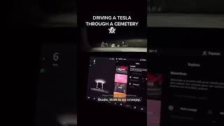 Tesla Vehicale Takes A Spooky Spin Through The Cemetery What you hear and see next will amaze you [upl. by Arais]