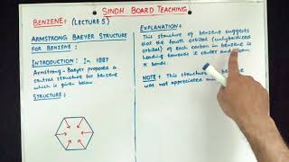 XII Organic Chemistry quotArmstrong Baeyer Structure of Benzenequot Lecture 5 [upl. by Krischer8]