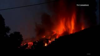 LIVE Volcano erupts on La Palma in the Canary Islands [upl. by Hilbert748]