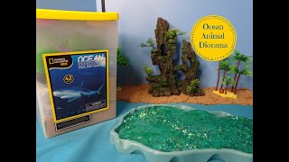 Ocean Animals Diorama With National Geographic Kids Coral Reef Figure Set Learn Ocean Animal Names [upl. by Fogarty696]