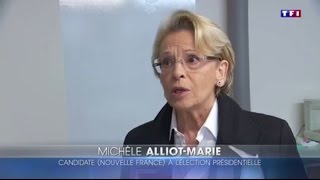 Michèle AlliotMarie au 20h de TF1 [upl. by Aitnohs]