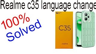 Realme c35 language change kese kare [upl. by Kreda]