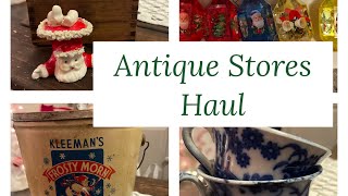 Springfield Antique Barn and more…great haul😁🎅🏻🤶🏻🎄antique thrifting vintage [upl. by Utham]