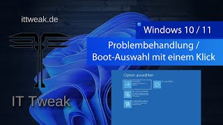 Windows 10 amp 11  Mit einem klick zu den ReparaturOptionen  BootOptionen [upl. by Rida67]