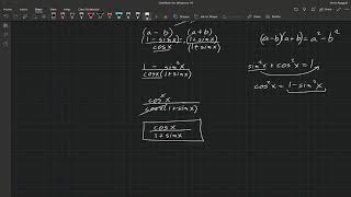 Proving Trigonometric Identities Examples [upl. by Alekram]