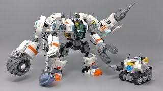 I Upgraded a LEGO Space Construction Mech and Little Bot Viewers Ideas [upl. by Lanahtan]