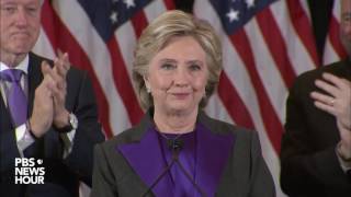 Watch Hillary Clintons full concession speech in US presidential election [upl. by Eegnat984]