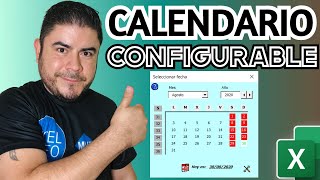 📆 CALENDARIO CONFIGURABLE para Excel Date Picker VBA [upl. by Jacklyn863]