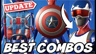 BEST COMBOS FOR USA MOGUL MASTER SKIN 2021 UPDATED  Fortnite [upl. by Anilorak964]