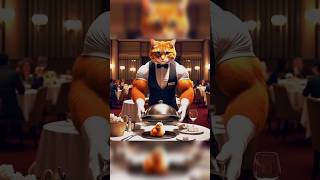 spiderman Waiter  Who is best Ginger cat vs white cat vs black cat cat funny catcute shorts [upl. by Sirred467]