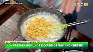 Receta Mac and Cheese o Macarrones con queso de Claudio Guarnaccia 1 en Hoy Nos Toca a las Diez [upl. by Erie]