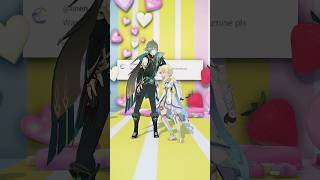 MMD  Genshin Impact Alhaitham ❤️ Lumine  Wannabe [upl. by Huberty903]