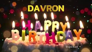 DAVRON Happy Birthday Status  Happy Birthday DAVRON  Special wishes for DAVRON birthday [upl. by Sou167]