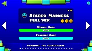 Geometry Dash  Stereo Madness FULL VER All Coin  ♬ Partition [upl. by Aniham]