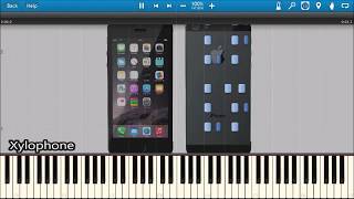 CLASSIC iPHONE RINGTONES IN SYNTHESIA [upl. by Ahseenak]