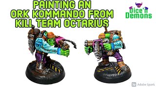 Painting an Ork Kommando from Kill Team Octarius [upl. by Kaitlynn]