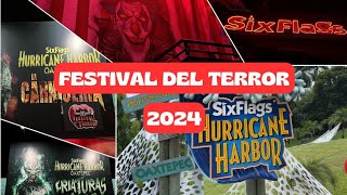 Festival del Terror Six Flags Hurricane Harbor Oaxtepec 2024 [upl. by Hardigg293]