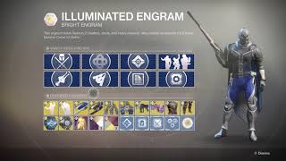 Destiny 2  36 Illuminated Engram Opening [upl. by Franciska]