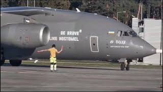 Antonov An 178100R in Bydgoszcz Poland [upl. by Ranique]