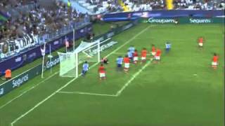 Liga BBVA  Malaga 1 vs Valencia CF 3 28082010 [upl. by Ruddy]