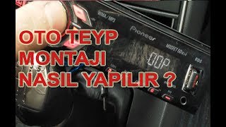 Oto Teyp Montajı Nasıl Yapılır  Teyp Hafıza Siliniyor  Kablo Bağlantı Şekli [upl. by Dnomder]