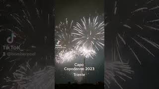 Fuochi dartificio capodanno 2023 Trieste [upl. by Emmey]