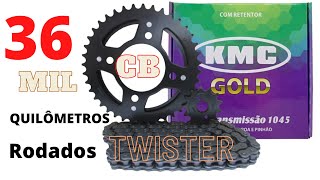 TROCANDO O KIT RELAÇÃO DA CB TWISTER 2020 [upl. by Yaya940]