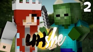 GOTTA BE BRAVE  Minecraft UHshe Episode 2 [upl. by Novaelc]