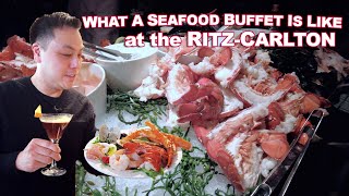 What a Luxurious Lobster King Crab and Seafood Buffet is like at the RitzCarlton [upl. by Eustace498]