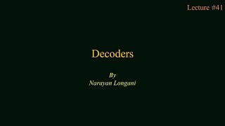 Decoder  Active Low  Active High  Design of Combinational Circuits [upl. by Jon]